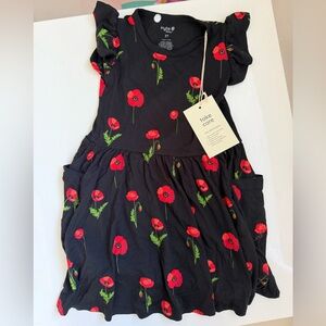 Kyte BABY Midnight Poppy Pocket Dress